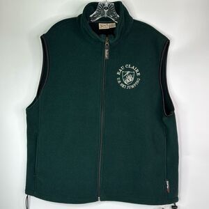 Woolrich Eau Claire U.S. Ski Jumping Ski Club Green Fleece Vest NWT Size XL